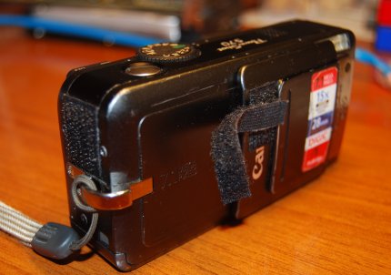 canon s70 velcro hack open